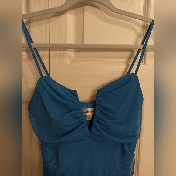 Emerald Sundae/Small/Bright Blue/Ruched Mini  Dress - Picture 3 of 4